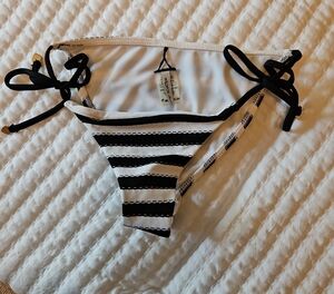 Wildfox Black and White Striped Bikini